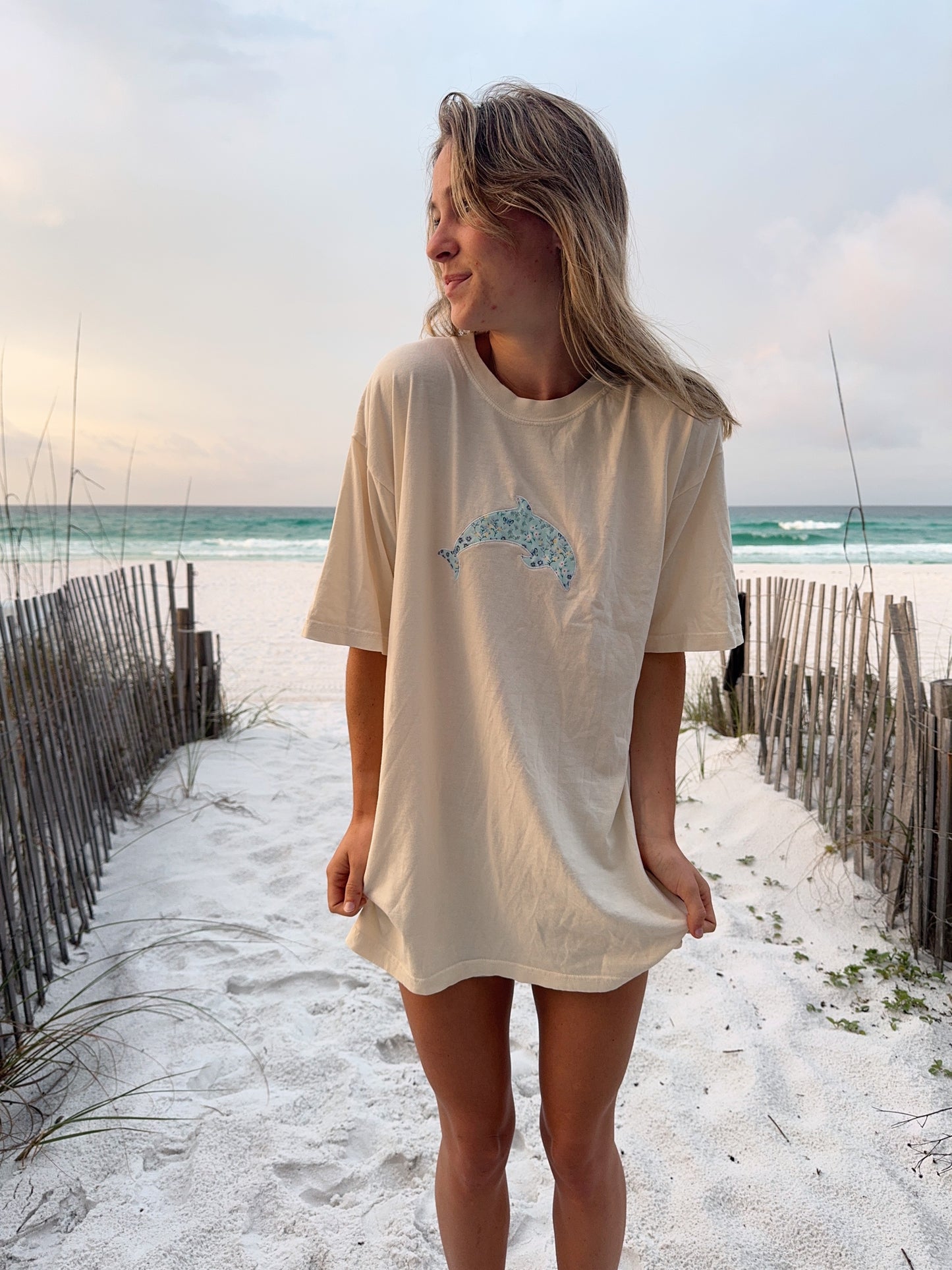 Floral Dolphin Tee * PRE-ORDER *
