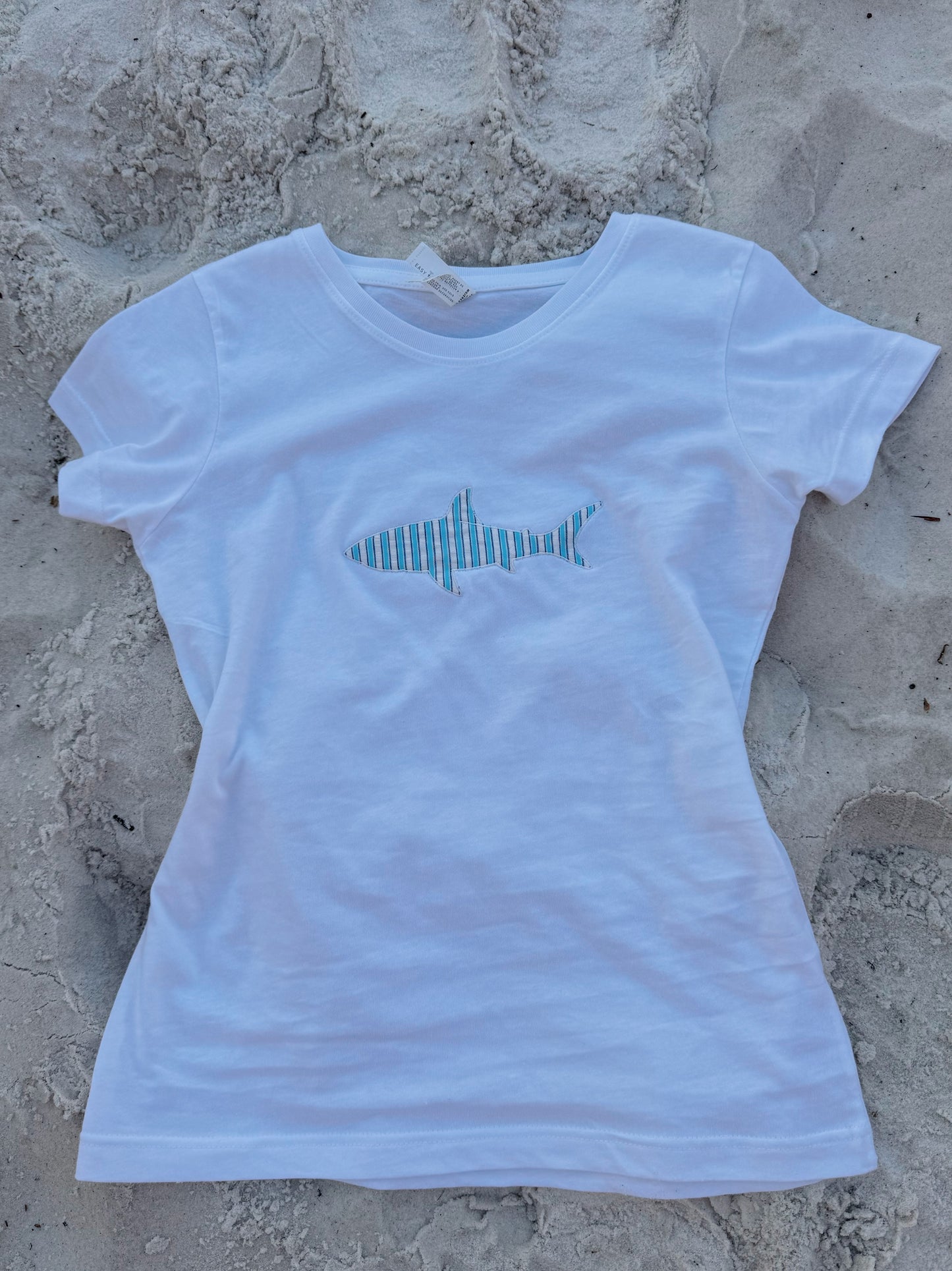 Seersucker Great White Shark Tee