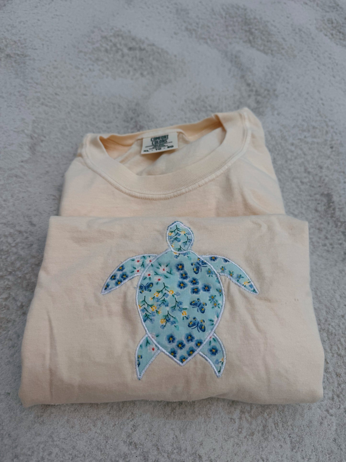 Floral Sea Turtle Tee - * PRE-ORDER *