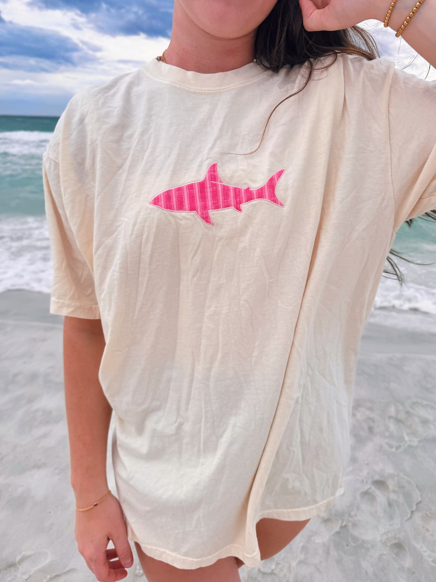 Stripe Great White Shark Tee * PRE-ORDER *