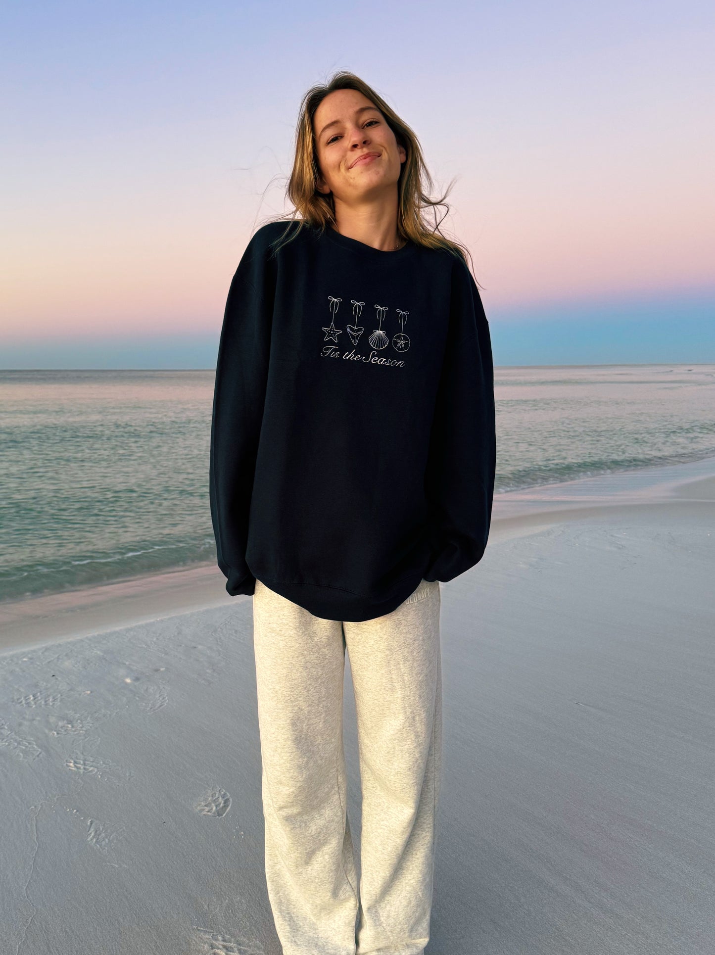 Tis the SEAson Crewneck - Navy