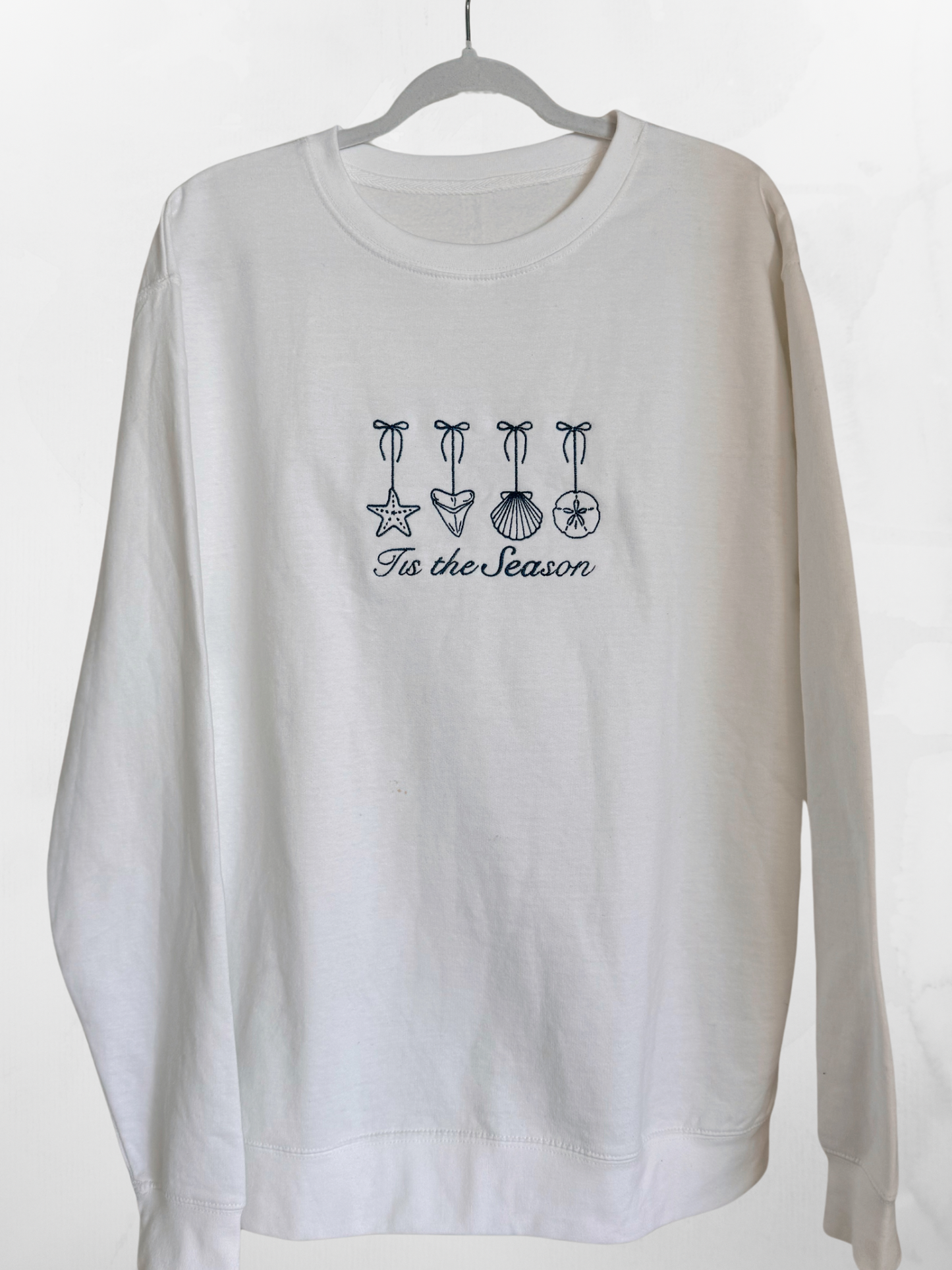 Tis the SEAson Crewneck - White