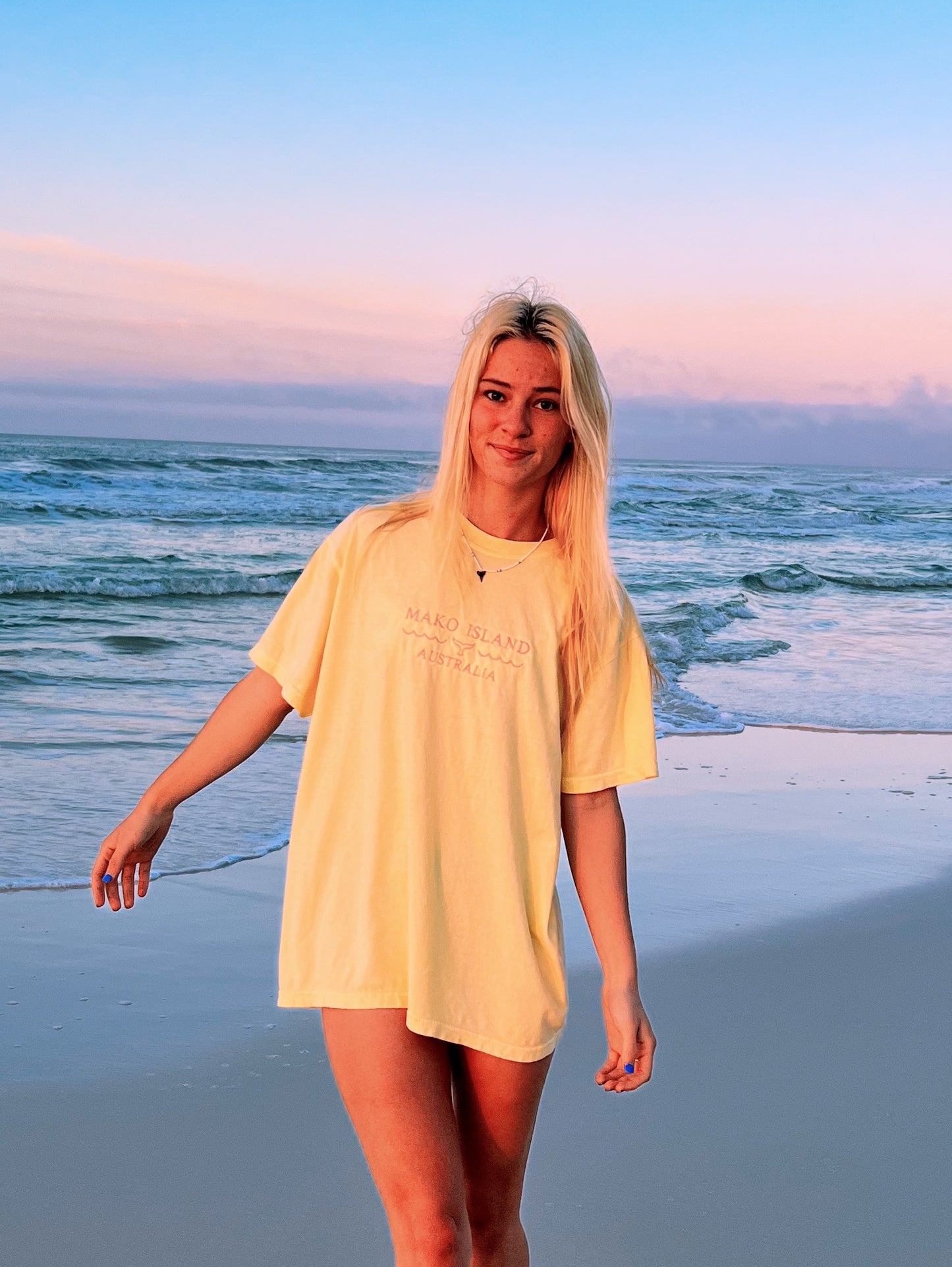 Mako Island Tee - Yellow