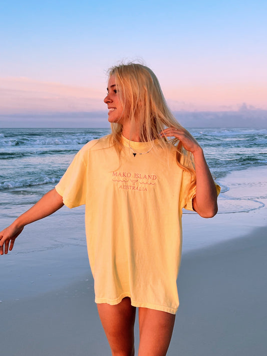 Mako Island Tee - Yellow